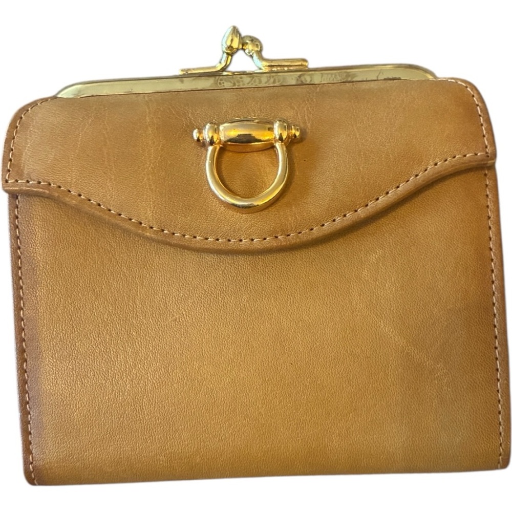 Vintage Lady Bosca Tan Leather Wallet